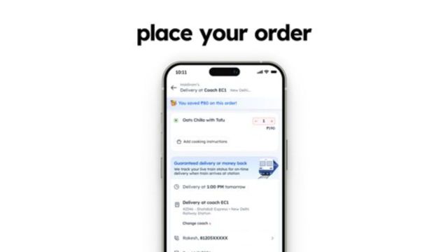 Place the order