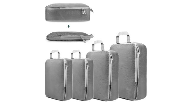 Porslin Space-Saving Compression Packing Cubes 4-Set