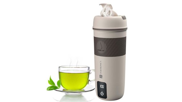 Portronics Thermosip 400Ml Vacuum Insulated Portable Travel Electric Kettle