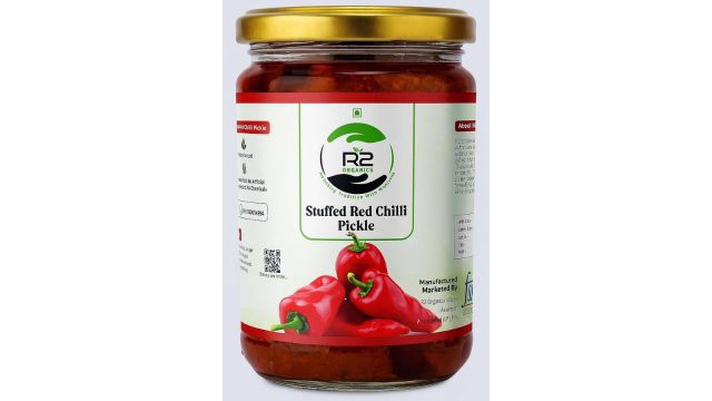 R2 Organics Stuffed Red Chilli Pickle