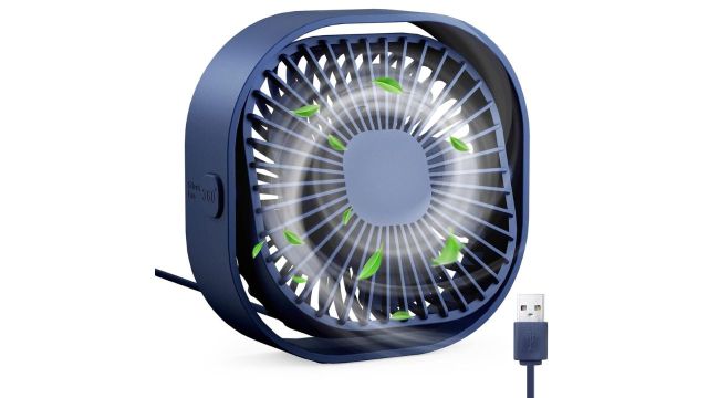 RJVW 4 Inch Small USB Desk Fan