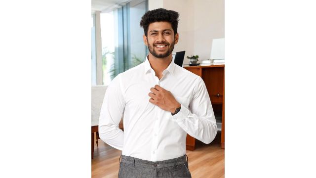 Ramraj Standard Opaque Pure Cotton Formal Shirt