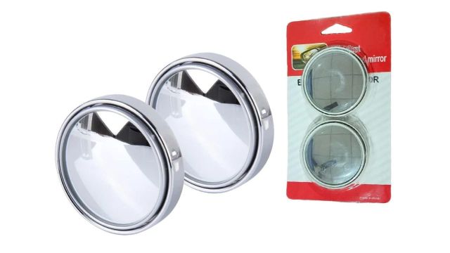 Raquel HD Glass Frame Round Convex Rear View Mirror