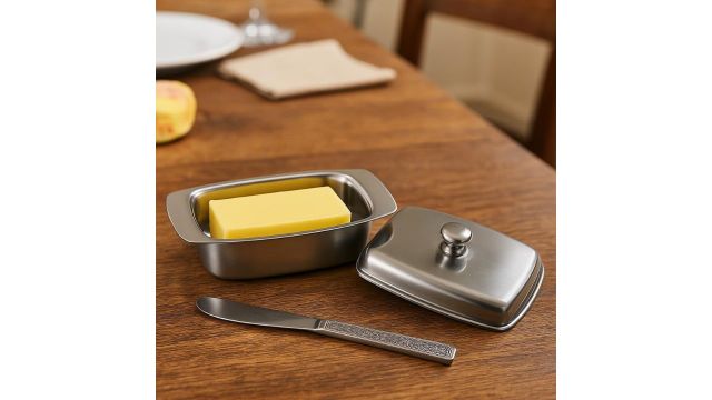 STEELUXE Stainless Steel Butter Dish With Lid