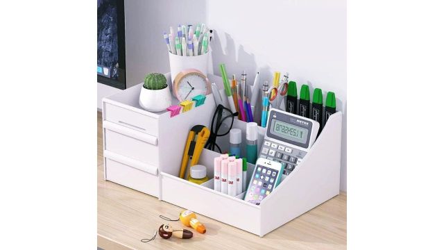 Shuttle Art Office Desk Organizer With Drawer