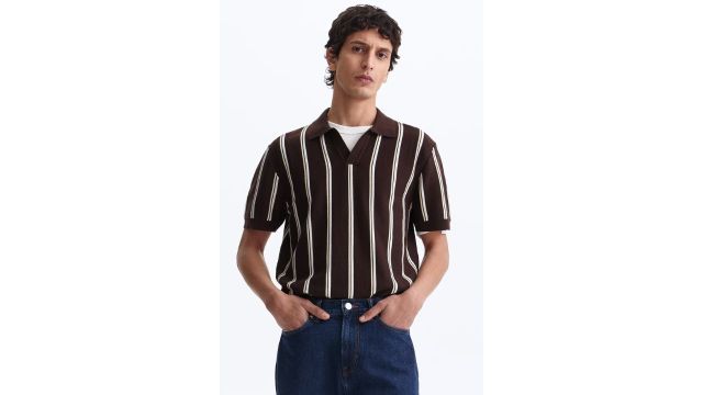 Slim Fit Knitted Polo Shirt