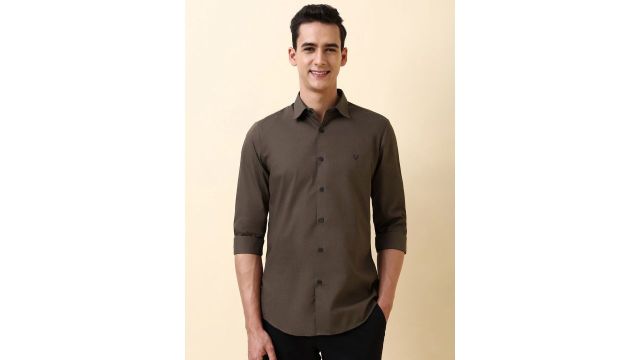 Allen Solly Men Solid Slim Fit Shirt