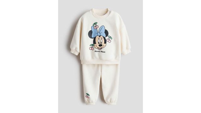 H&M 2-Piece Printed Sweatshirt Set