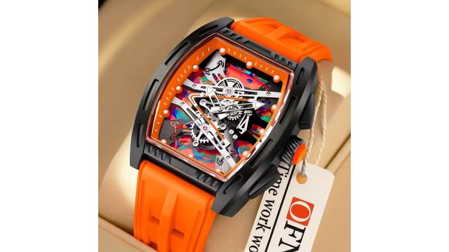 OFNS Relogio Masculino Top Brand Men’s Barrel Shape Watch