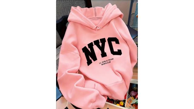 Women’s Light NYC Pattern Hooded Sweatshirt 