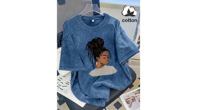 Women’s Washed Casual Short-Sleeve T-Shirt