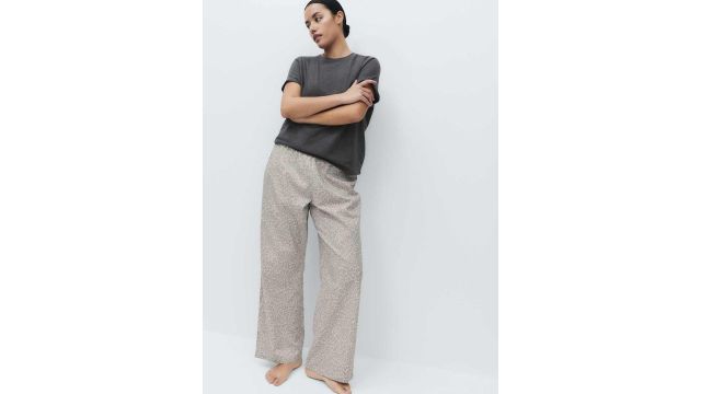 charcoal mix version of Pure Cotton Pyjama Set 