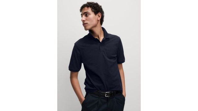 navy blue Ultimate Regular Fit Pique Polo Shirt