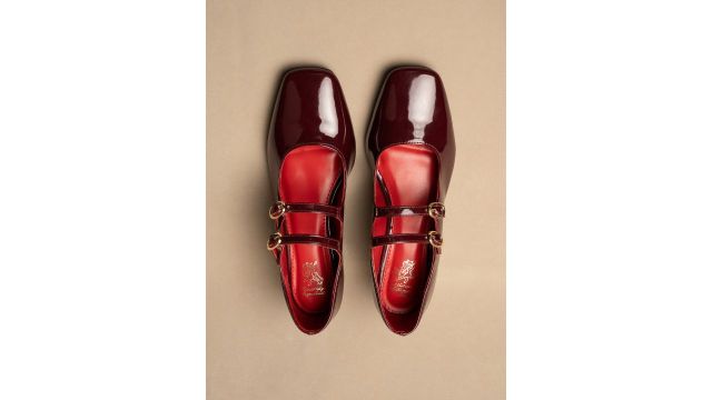 Theater Women Kelly High Noon Burgundy Mary Jane Heels