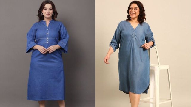 Top plus size denim dresses to consider