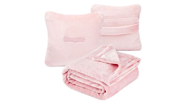 Travel Blanket Pillow Premium Two In One Flannel
