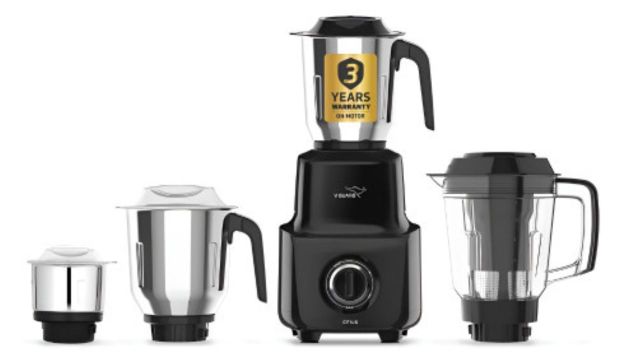 V-Guard Black Plastic Juicer Mixer Grinder