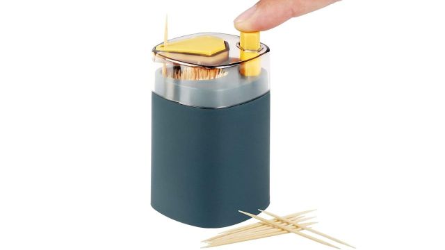 Varnova Toothpick Holder Dispenser Safe Container