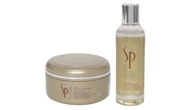 WELLA PROFESSIONALS Unisex Luxeoil Keratin Set of Restore Hair Mask & Protect Shampoo