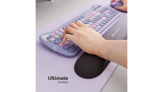 ZEBRONICS Wrist Ease Keyboard Wrist Rest Pad