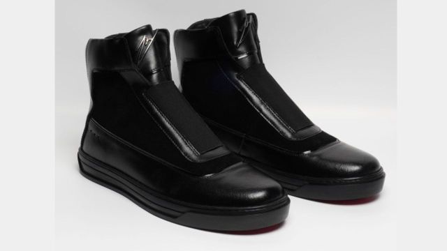 ZEESH Men Leather Slip-On Sneakers