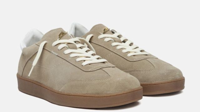 ZEESH Men Suede Lace-Ups Sneakers