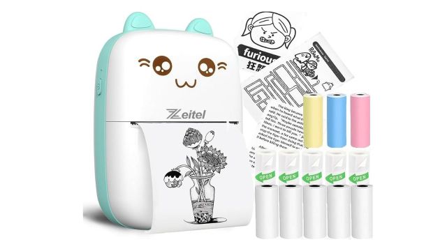 ZEITEL Mini Bluetooth Thermal Printer