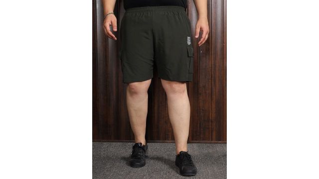bigbanana Men Mid Rise Regular Fit Plus Size Cargo Shorts
