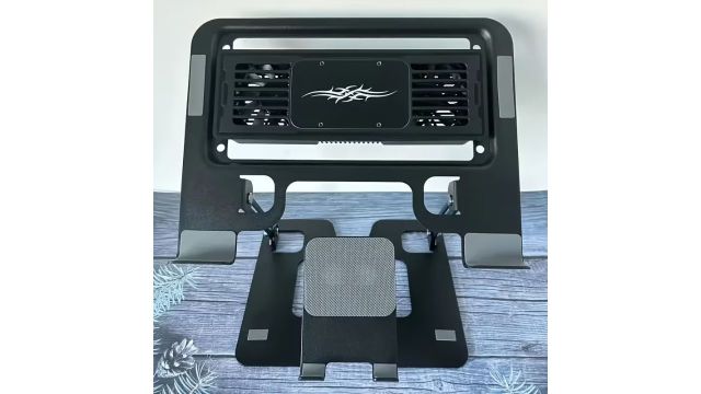 2-in-1 Carbon Steel Laptop & Tablet Stand