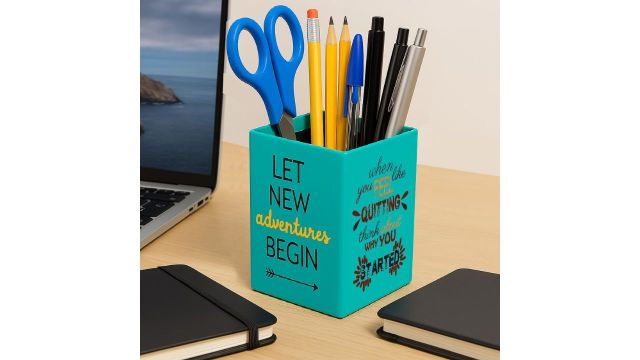 AccuPrints Motivational Pen Stand Holder