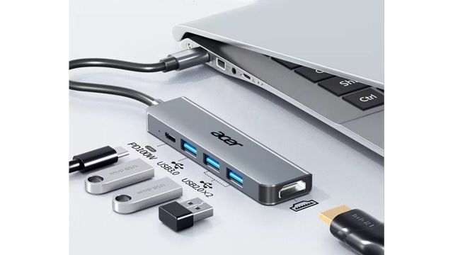 Acer USB-C Dock with HDTV Adapter & PD Charger