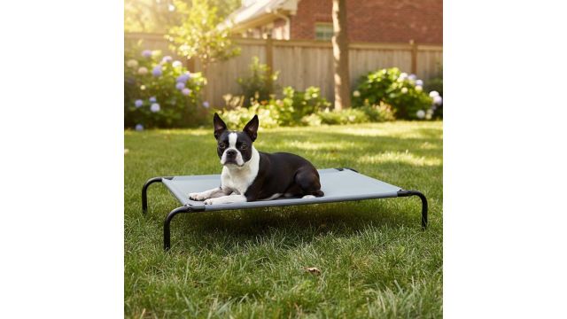 Amazon Basics Large Elevated Cooling Pet Dog Cot