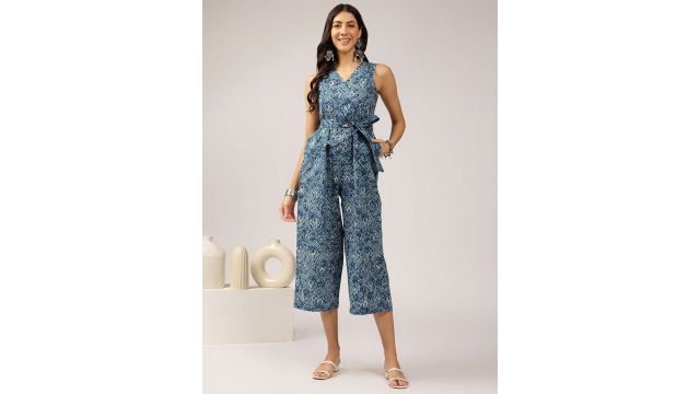 Anouk Ethnic Motif Basic Sleeveless Jumpsuit