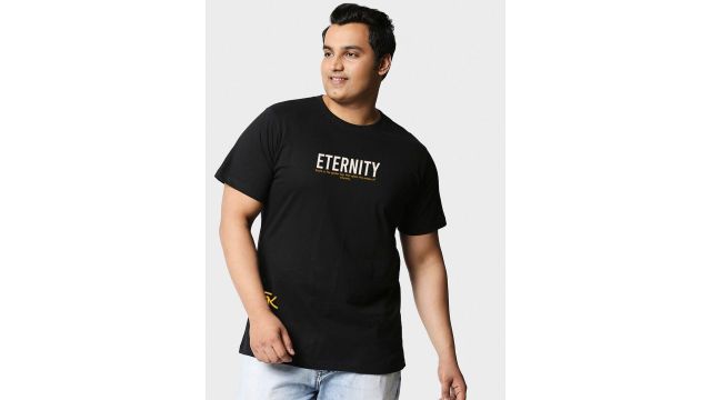 Bewakoof Plus Graphic Printed Cotton T-shirt