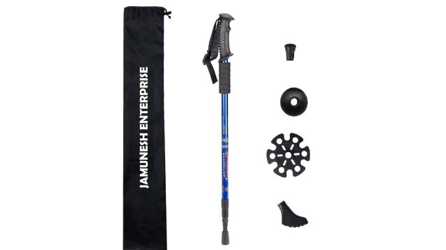 Blue Adjustable Aluminium Trekking Poles
