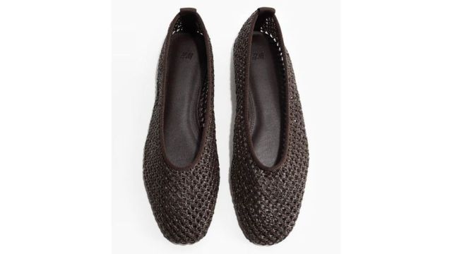 Braided ballet flats