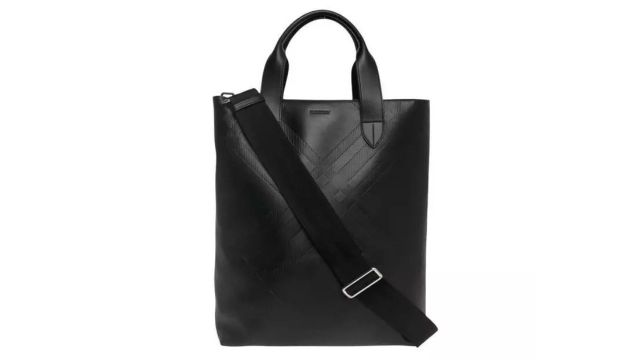 Burberry Embossed Check Crossbody Bag/Tote Bag