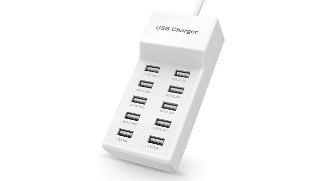 CEZO 10-Port USB Charging Station