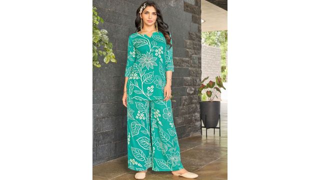 Chandbaali Printed Tunic with Palazzos