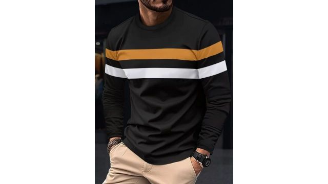 Colorful Stripes Pattern T-Shirt