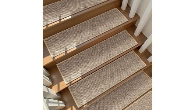 Deerly Natural Linen Fiber Stair Treads