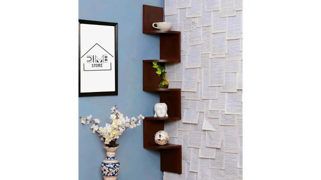 Dime Store Wooden Wall Shelves