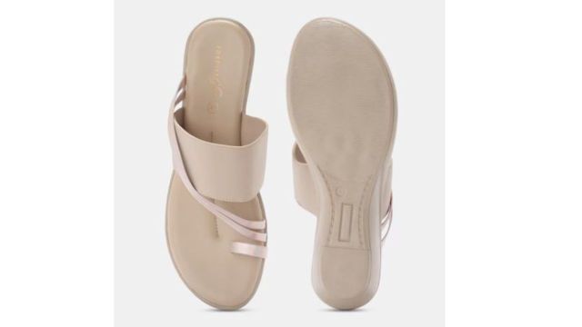 FOREVER GLAM Cream Solid Festive Women Sandals