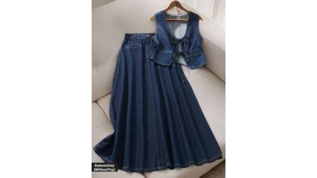 GlowEve Women's Casual Minimalist Tie-Up Denim Vest