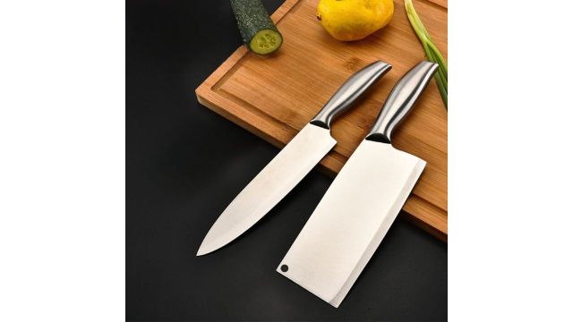 High Carbon Stainless Steel Chef and Cleaver Set