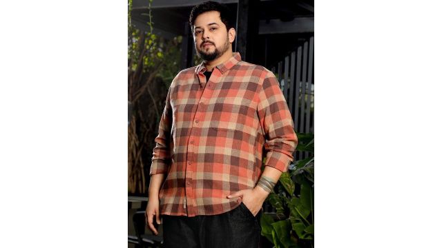 Instafab Plus Men Classic Tartan Checks Checked Casual Shirt