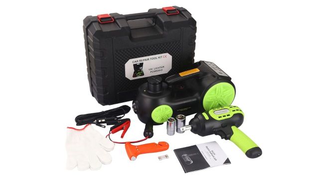 JANVITHA Electric Hydraulic Car Jack Set