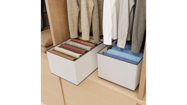 JD FRESH 7 Slot Clothing Storage Box