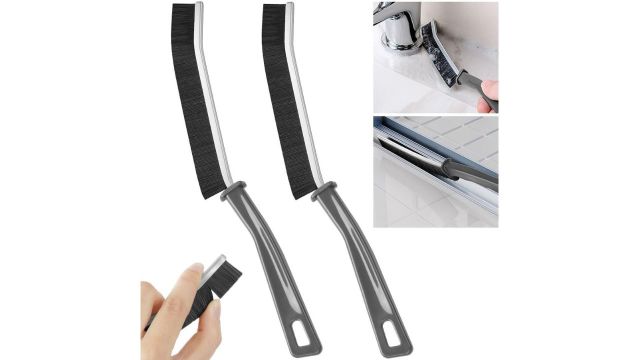 JICOOT Hard Bristle Crevice Cleaning Brush