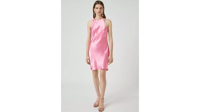 KOTON Open Back Satin Dress